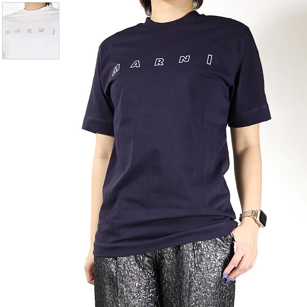 MARNI キッズ 2025 ネイビー ロゴ Tシャツ 14Y MARNI キッズ ロゴ Tシャツ 14Y ネイビー MARNI キッズ 2025