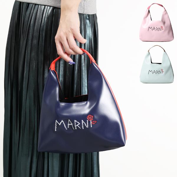 【 MARNI マルニ DIAMOND TOTE BAG ダイアモンド トートバッグ M01478 M00TK 】表裏で異なるカラーリングが施された個性的なトップハンドルバッグ。フロントにはMARNIのロゴ刺繍があしらわれ、ファッション性が...