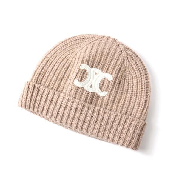 CELINE セリーヌ ニット帽 Triomphe Beanie 2AA32384D CELINE セリーヌ ニット帽 Triomphe Beanie 2AA32384D