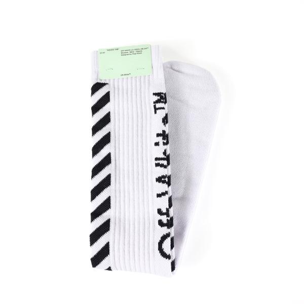 【関税込】新作■Off-White オフホワイト■ロゴ ソックス off white Off-White オフホワイト ソックス Diag Mid Length