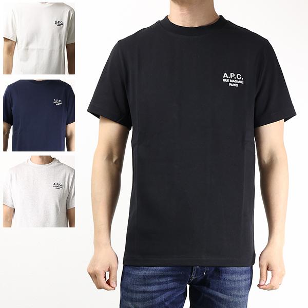 A.P.C. アーペーセー Tシャツ Logo T-Shirts COHBU M26388 メンズ レディース 半袖 オーガニックコットン ロゴ 刺繍 クルーネック ロゴT LaG Onlinestore
