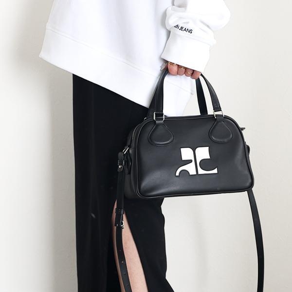 courreges Courreges クレージュ ハンドバッグ Leather Bowling