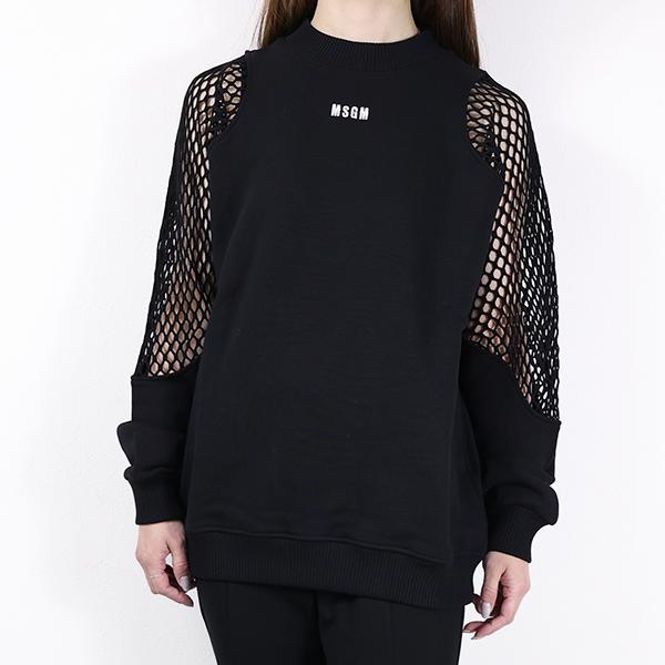 MSGM（エムエスジーエム） スウェットシャツ Mesh Detail Sweatshirt 