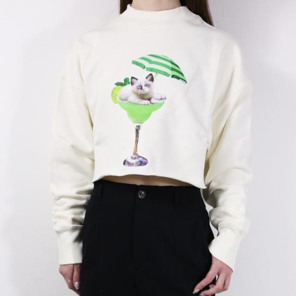 MSGM（エムエスジーエム） スウェットシャツ Cropped Sweatshirts 