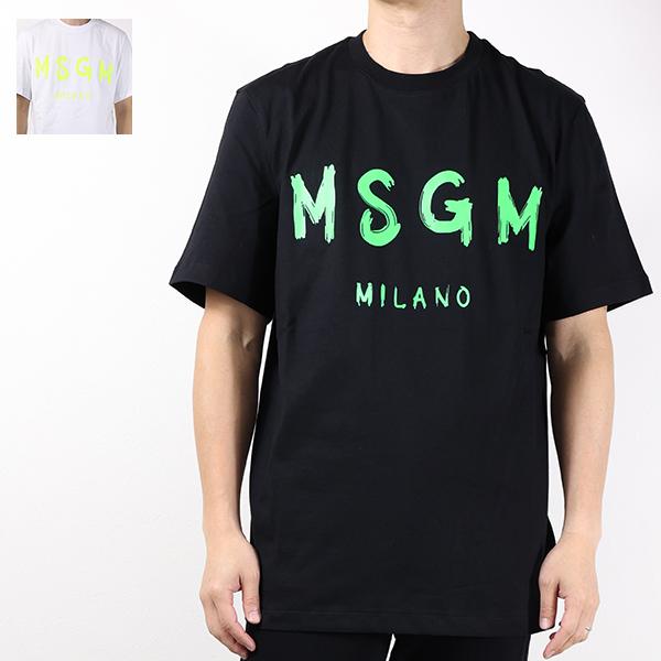 (エムエスジイエム) MSGM ロゴ T シャツ 3640MM510 247002 MSGM】 【【NEW】MSGMスプレーロゴプリント Tシャツ】｜aoi公式