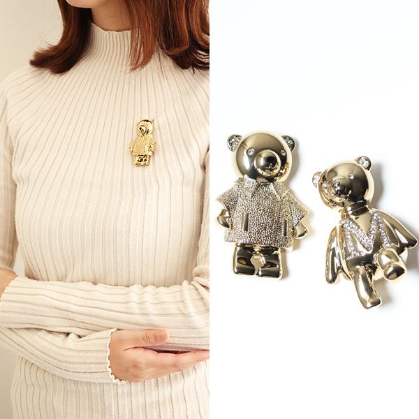 Max Mara マックスマーラ ブローチ SHINNY Teddy Brooch