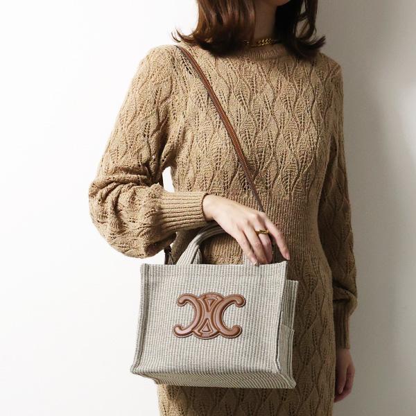 CELINE セリーヌ トートバッグ Small Cabas Thais Triomphe Tote Bag