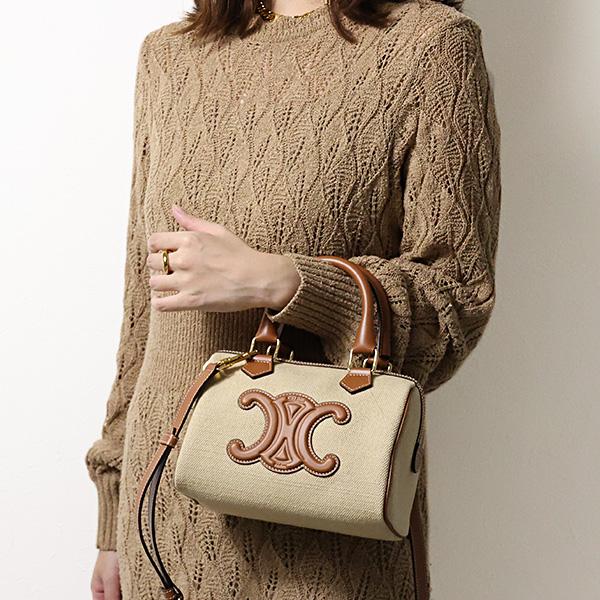 CELINE（セリーヌ） ハンドバッグ Cuir Small Boston Triomphe Hand
