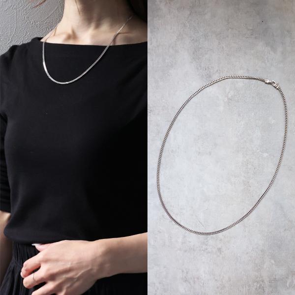 TOM WOOD（トムウッド） ネックレス Curb Chain Necklace M カーブ