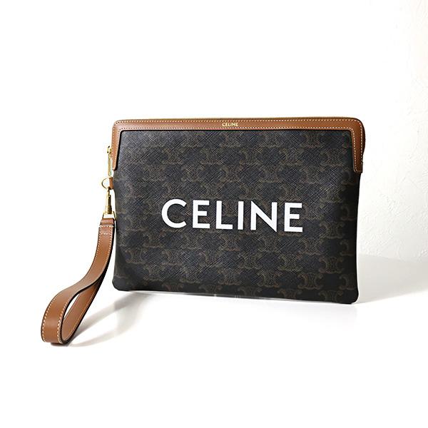 CELINE（セリーヌ） ポーチ Triomphe Canvas Small Pouch 10J502FES