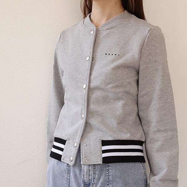 MARNI マルニ キッズ ボンバージャケット Logo Bomber Jacket M01681 M00V0 レディース ガールズ ブルゾン スウェット コットン ロゴ アウター 大人もOK
