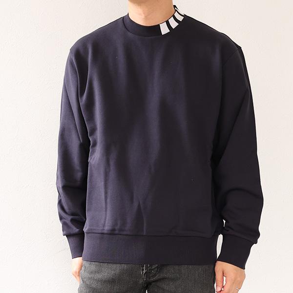 トムブラウンネイビー ストライプ袖 トレーナー THOM BROWNE（トム