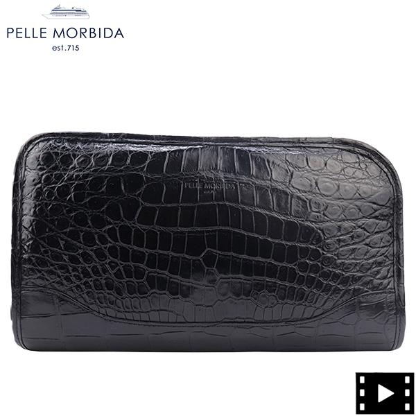 PELLE MORBIDA（ペッレ モルビダ） クラッチバッグ クロコダイルレザー 