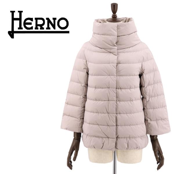 Herno ヘルノ レディース 撥水ナイロン 8分袖 8分袖 ショートダウン ヌアージュ Nuage ヌアージュ Pi0506d 192 ヘルノ D 9408 グレージュ 返品交換不可 ラグラグマーケット