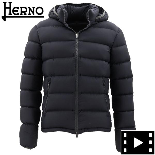ヘルノ ダウン メンズ 撥水 ナイロン フーデッド ダウンジャケット Herno Pi0766u Her 9300 ブラック 返品交換不可 ラグラグマーケット 通販 Yahoo ショッピング