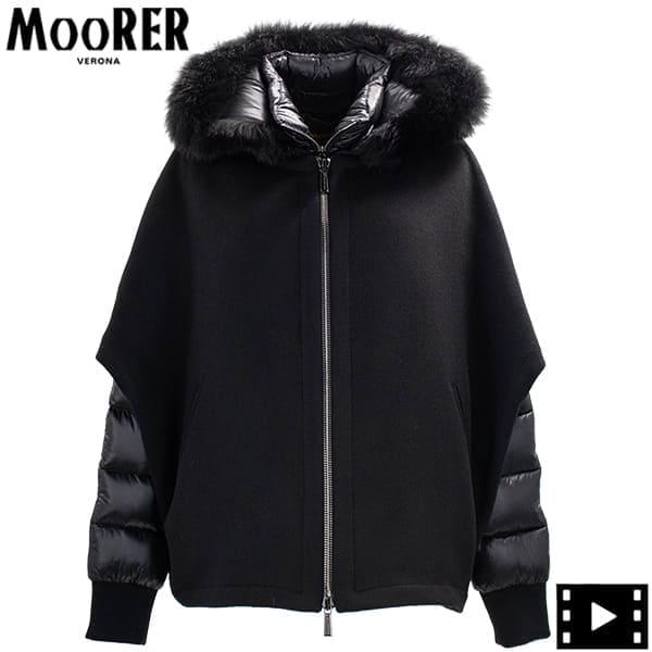 MOORER レディース カシミアウール 3WAY ダウンコート MOORER（ムーレー） ダウン レディース ウールカシミヤ 3WAY ケープ