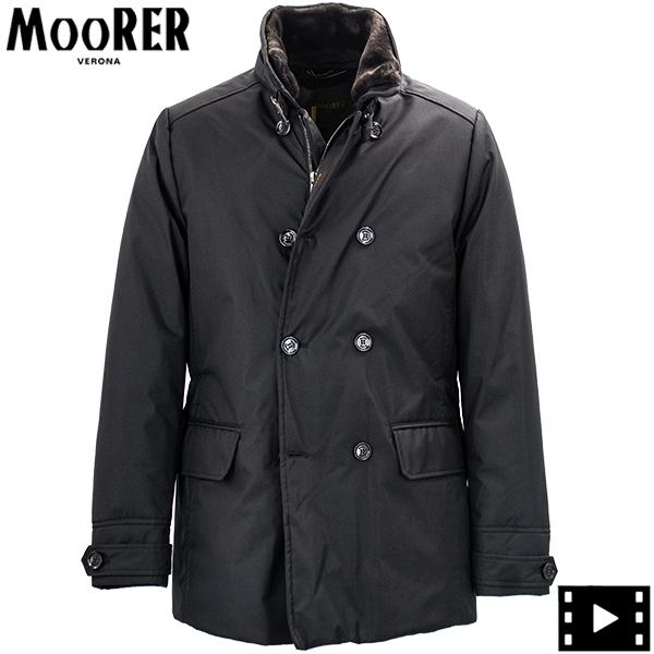 MOORER ムーレー ダウン メンズ 撥水ポリエステル ダブルブレスト 