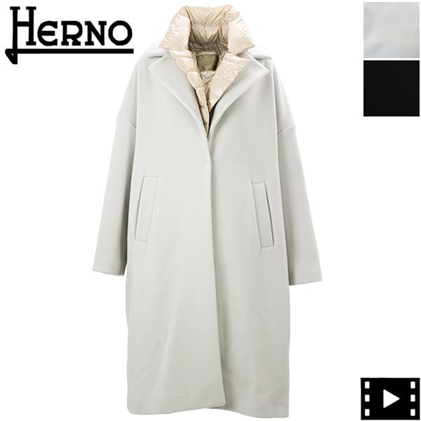 HERNO ヘルノ ダウン レディース ウールナイロン 3WAY ダブルフェイス 