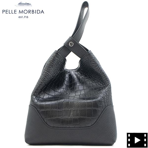 Felisi（フェリージ） ペッレモルビダ ハンドバッグ クロコ型押し 