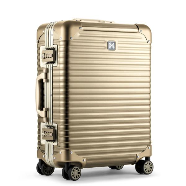 国内正規品 即日発送 ノーマン Lanzzo ランツォ Norman ノーマン 4輪 Al Mg21 Gold ゴールド 21インチ ダイアルロック式 アルミ スーツケース Al Mg21 Gold ゴールド ラグラグマーケット