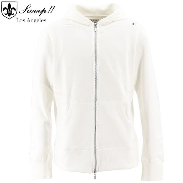 �X�E�B�[�v ���T���[���X �p�[�J�[ �����Y �W�b�v�A�b�v �p�[�J�[ Sweep!! LosAngeles WHITE ZIP UP PARKER / SL180001 SWP �i�z���C�g�j �ԕi�����s��