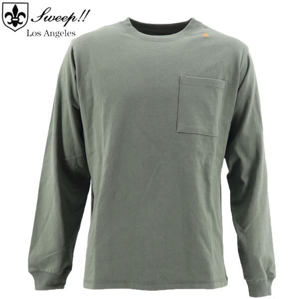 �X�E�B�[�v ���T���[���X ����T �����Y USA�R�b�g�� �����O�X���[�uT�V���cUSA Sweep!! LosAngeles COTTON-T / SL150003 SWP KHAKI�i�J�[�L�j �ԕi�����s��