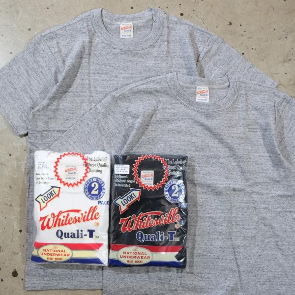 WHITESVILLE ホワイツビル【WV73544】【2-PACK T-SHIRT】2パックTシャツ クルーネック無地Tシャツ ダブルネックバインダー 2枚組 日本製
