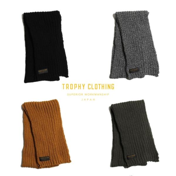トロフィークロージング　ウールマフラー TROPHY CLOTHING トロフィークロージング【TR25AW-801】【Low Gauge