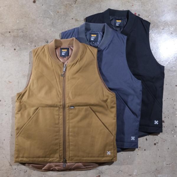 試着のみ ブルコ リブカラーダックベスト BLUCO ブルコ【155-35-013】【RIB COLLAR DUCK VEST】リブカラーダック