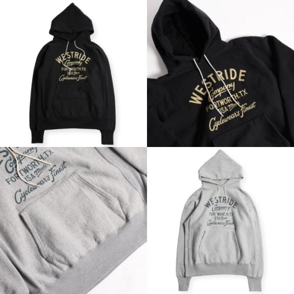 ウエストライドパーカー　size34 WESTRIDE ウエストライド【RW HOODIE】【25-02】リバースウィーブ