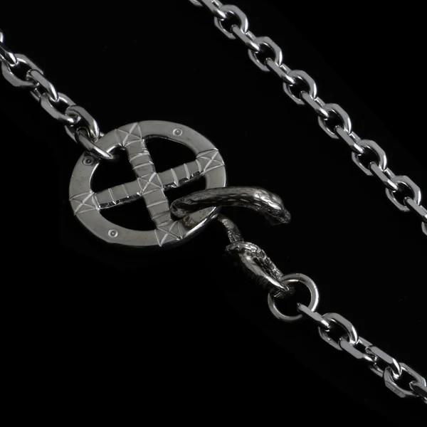 MOTOR NEW VINTAGE モーター【CH-07】【BOLD SQUARE CHAIN】≪55cm≫太