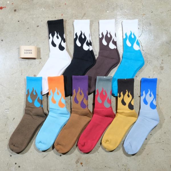TONNY SOCKS  トニーソックス 日本製パイルソックス フレイムス パイル編み 男女兼用ユニセックス 25-28cm