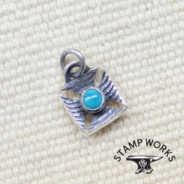 STAMP WORKS スタンプワークス【SWP-005TQ】【Iron Cross Pendant