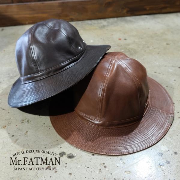 Mr.FATMAN ハット　xl サイズ Mr.FATMAN ミスターファットマン【LEATHER FATIGUE HAT】レザー