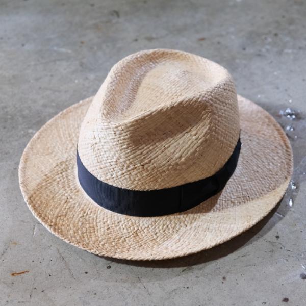 J.J. WILLIAMS FEDORA By Mr.FATMAN J.Jウィリアムズ【JAY RAFFIA】 ティアドロップハット ドレスハット  日本製 ラフィア 天然素材