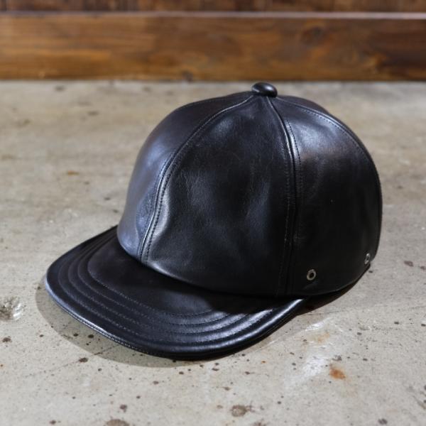 Mr.FATMAN ミスターファットマン レザーキャップ キャスケット 日本製 Mr.FATMAN ミスターファットマン【LEATHER CAP】レザーキャップ 茶芯