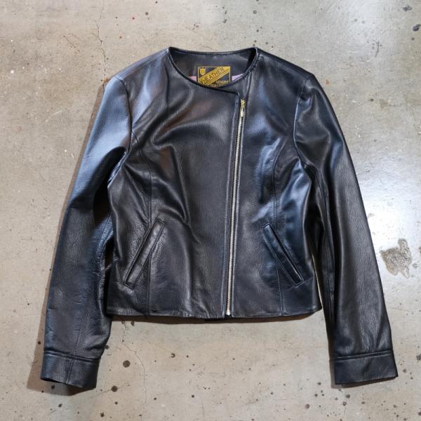 Y'2 LEATHER ワイツーレザー【LR-04】【STEER OIL NO COLLAR JACKET