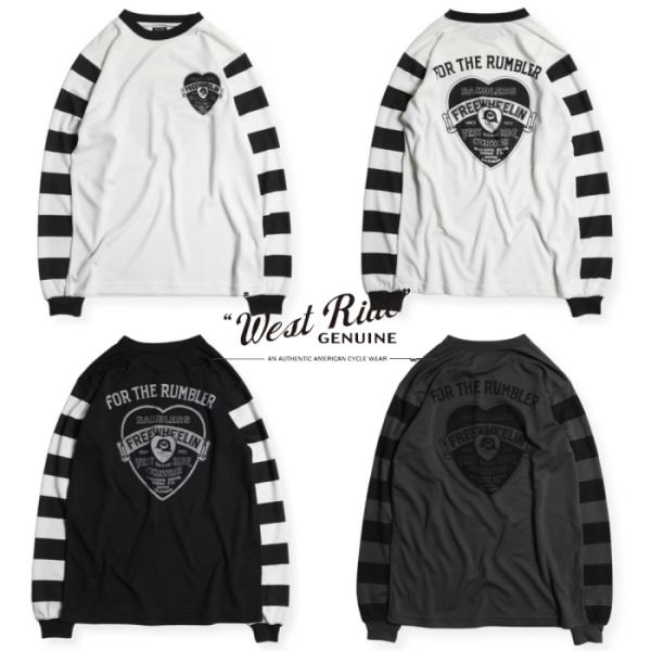WESTRIDE ウエストライド【POWER DRY BORDER SLEEVE LONG TEE】パワー