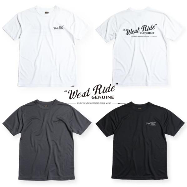 WESTRIDE  ウエストライド【POWER DRY TEE-1】≪GENUINE≫ パワードライ S/STシャツ メッシュ半袖Tシャツ 速乾素材