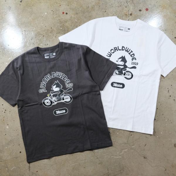 FELIX×BLUCO フィリックスｘブルコ【164-22-049】【プリントTシャツ 