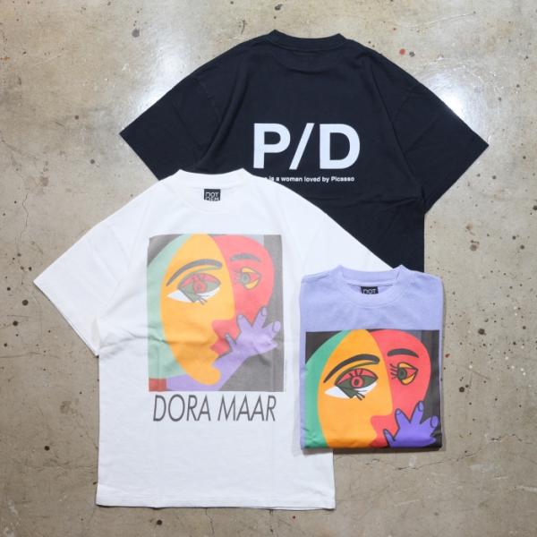 NOT OEM ノットオーイーエム【Dora Maar Tee】ドラマールTシャツ アートTシャツ ウォッシュ加工 6.2oz COTTON100％