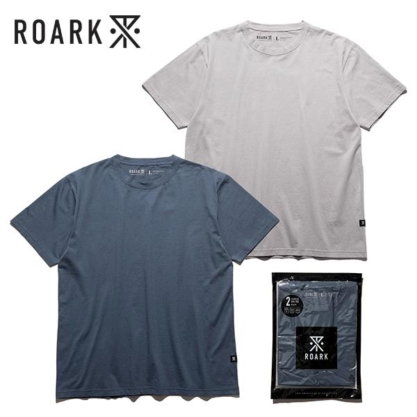 ROARK ロアーク 【RTJPK1000】【REUSE 2PACK TEE】≪GRAYISH TONE≫ 2パックTシャツ 2枚組 抗菌防臭機能 無地