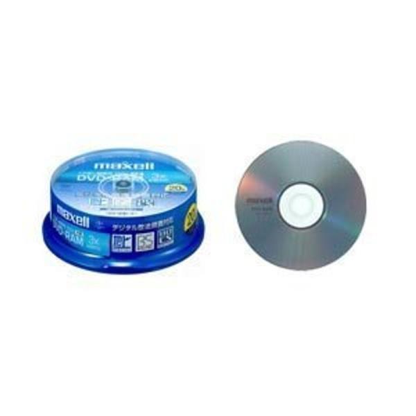 maxell 録画用2-3倍速対応DVD-RAM標準録画120分20枚パックスピンドルケース DRM120B.20SP A