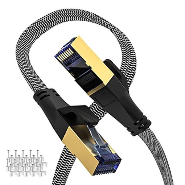 Lan ケーブル Cat8 20M、Ciwoda ナイロン編組フラットケーブル、S/FTP 28AWG、40Gbps 2000MHz、P HrOspOj8K4, PCケーブル、コネクタ - www.oncovidabahia.com.br Lan ケーブル Cat8 20M、Ciwoda ナイロン編組フラットケーブル、S/FTP 28AWG、40Gbps 2000MHz、P HrOspOj8K4, PCケーブル、コネクタ - www.oncovidabahia.com.br