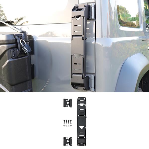 送料無料 新型スズキジムニー リアラダー ジムニーJB64 JB74 折りたたみ テールラダー クロカン ハシゴ カスタム 外装パーツ アクセサリー 黒