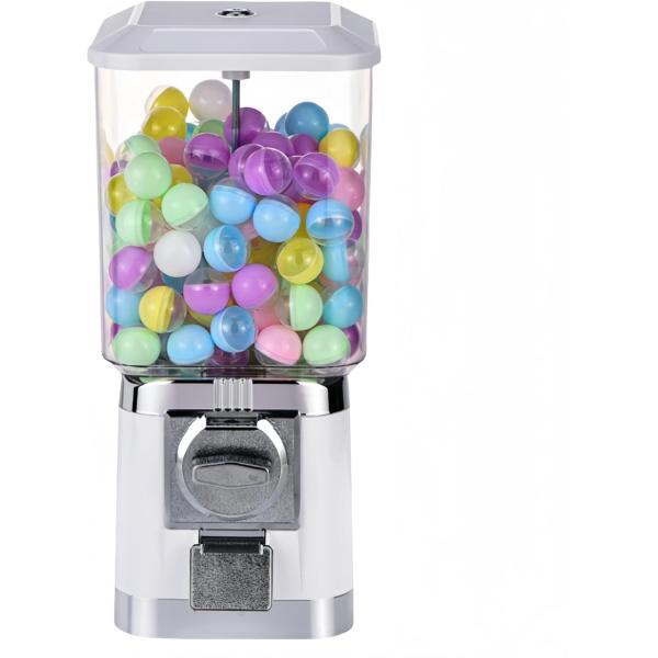 送料無料 ガチャガチャ 本体 業務用 25-35MM 家庭用ガチャマシン 幼稚園 レトロ 機械 100円硬貨用 楽しいカプセルマシン カプセル100個付き 色選択可能