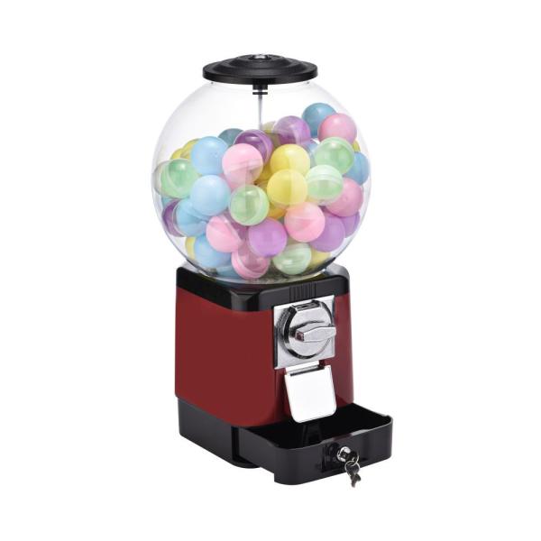 送料無料 ガチャガチャ 本体 業務用 家庭用 ガチャマシン レトロ 機械 40-55MM 楽しいカプセルマシン ドーム型 カプセル100個付き 引き出し付き 色選択可能