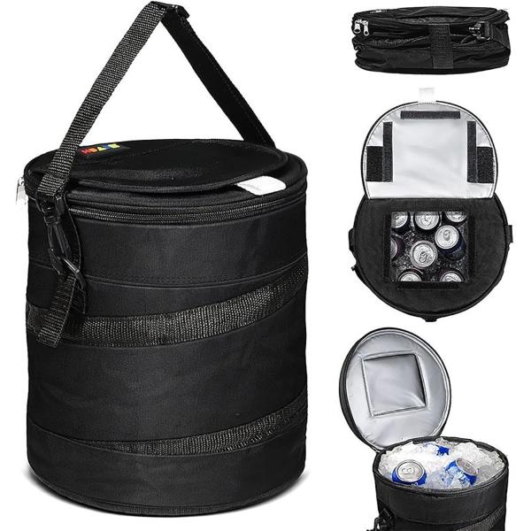 送料無料 ポータブル 断熱保冷バッグ ソフトクーラーバッグ 小型 ハンドヘルド・ラウンドバッグ 大容量 折りたたみ ゴルフ・カート用 アウトドア 保冷保温