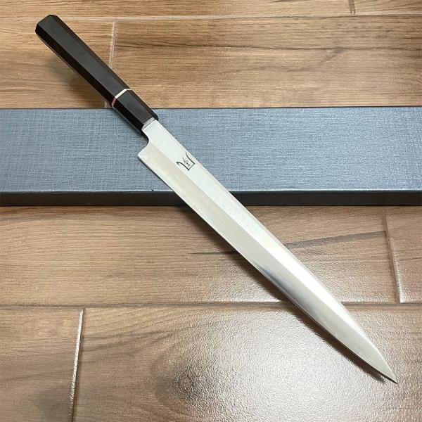 送料無料 即納 風刃 柳刃包丁 9寸 V金10号 刺身包丁 和包丁牛刀 檀木八角柄 刃渡り270mm 硬度約HRC61 刃幅37mm 厚み4.3mm NK25A03