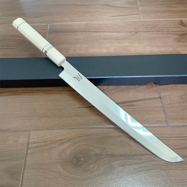 送料無料 即納 風刃 柳刃包丁 刺身包丁 先丸包丁 V金10号 刺身包丁 真空焼き入れサブゼロ処理 人工象牙八角柄 刃渡り270mm 硬度約HRC61 NK25A06